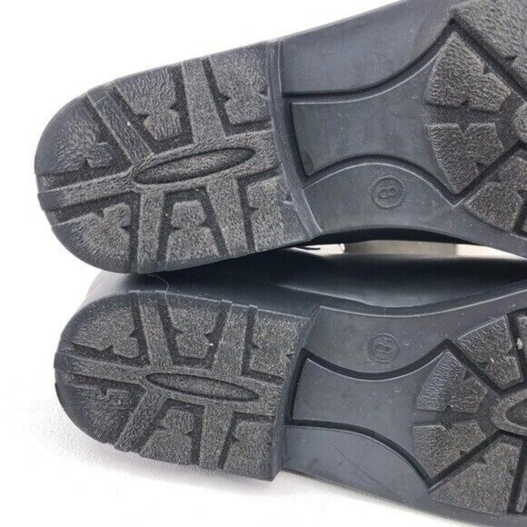 J.Crew Black Rubber Chelsea Rain Ankle Boots 8 - Picture 10 of 11